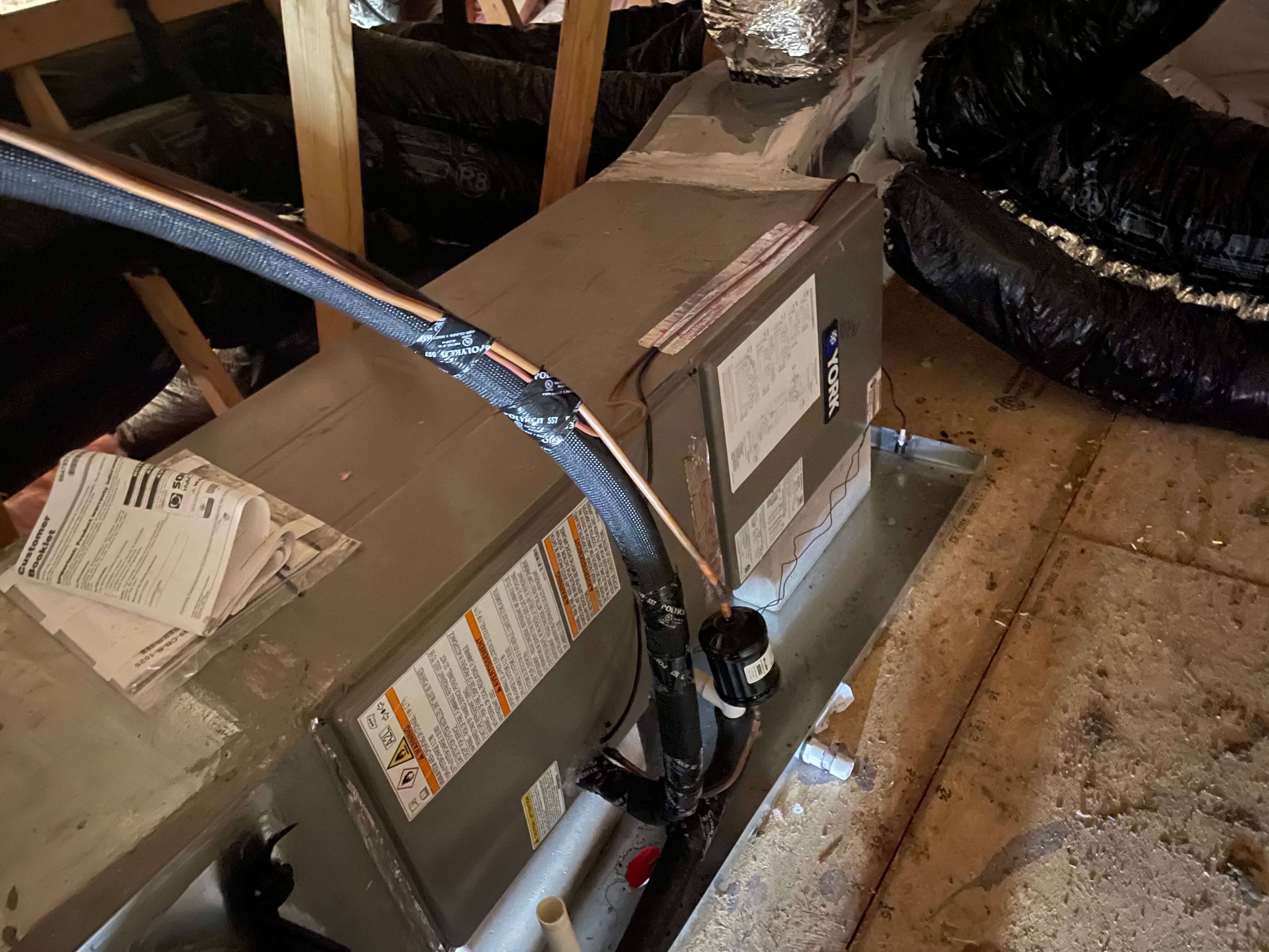 Indoor evaporator coil detail